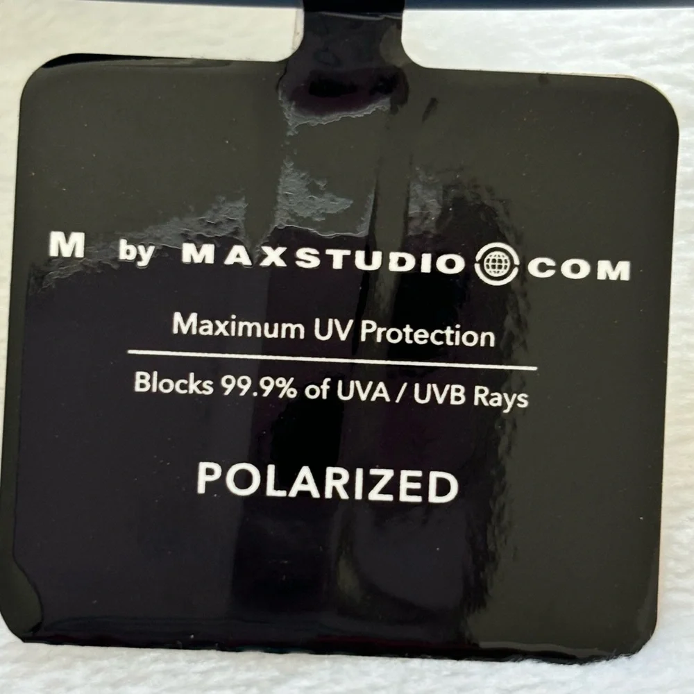 M BY MAXSTUDIO Men's Aviator Rectangular Polarized Sunglasses--MX9457--NWT
